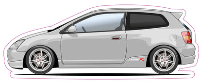 Stickers / Honda civic TypeR EP3 PH1 2001 & PH2 2004