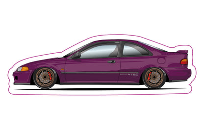 Stickers / Honda Civic coupé 1991