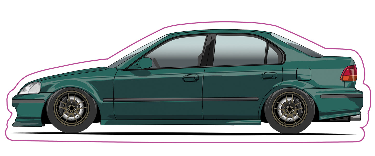 Stickers / Honda Civic berline / ferio 1995