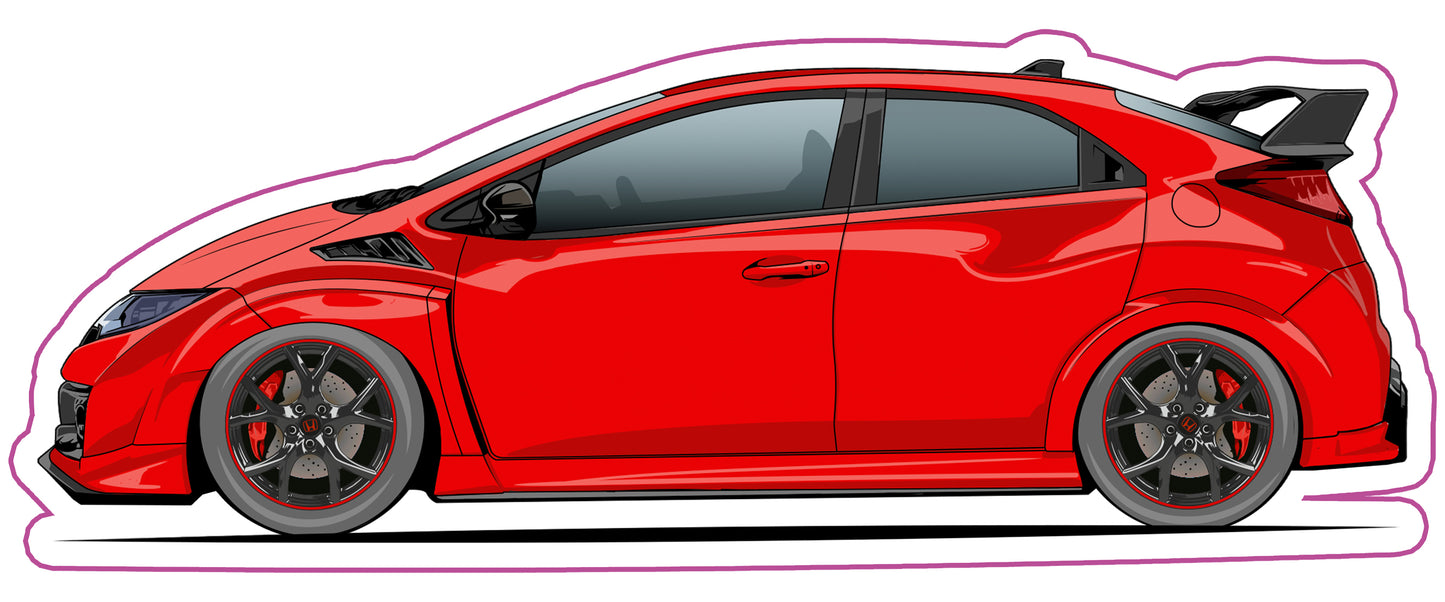 Stickers /  Honda Civic type R FK2 2015
