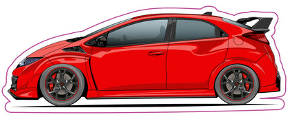 Stickers /  Honda Civic type R FK2 2015