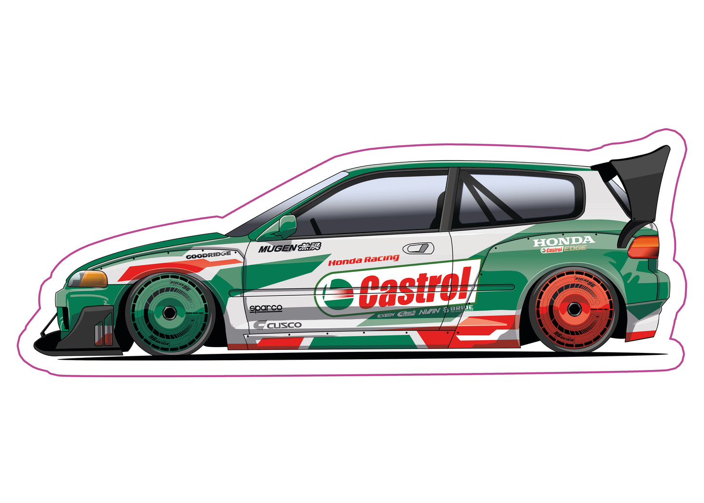 Stickers / Honda Civic Gen5 1992