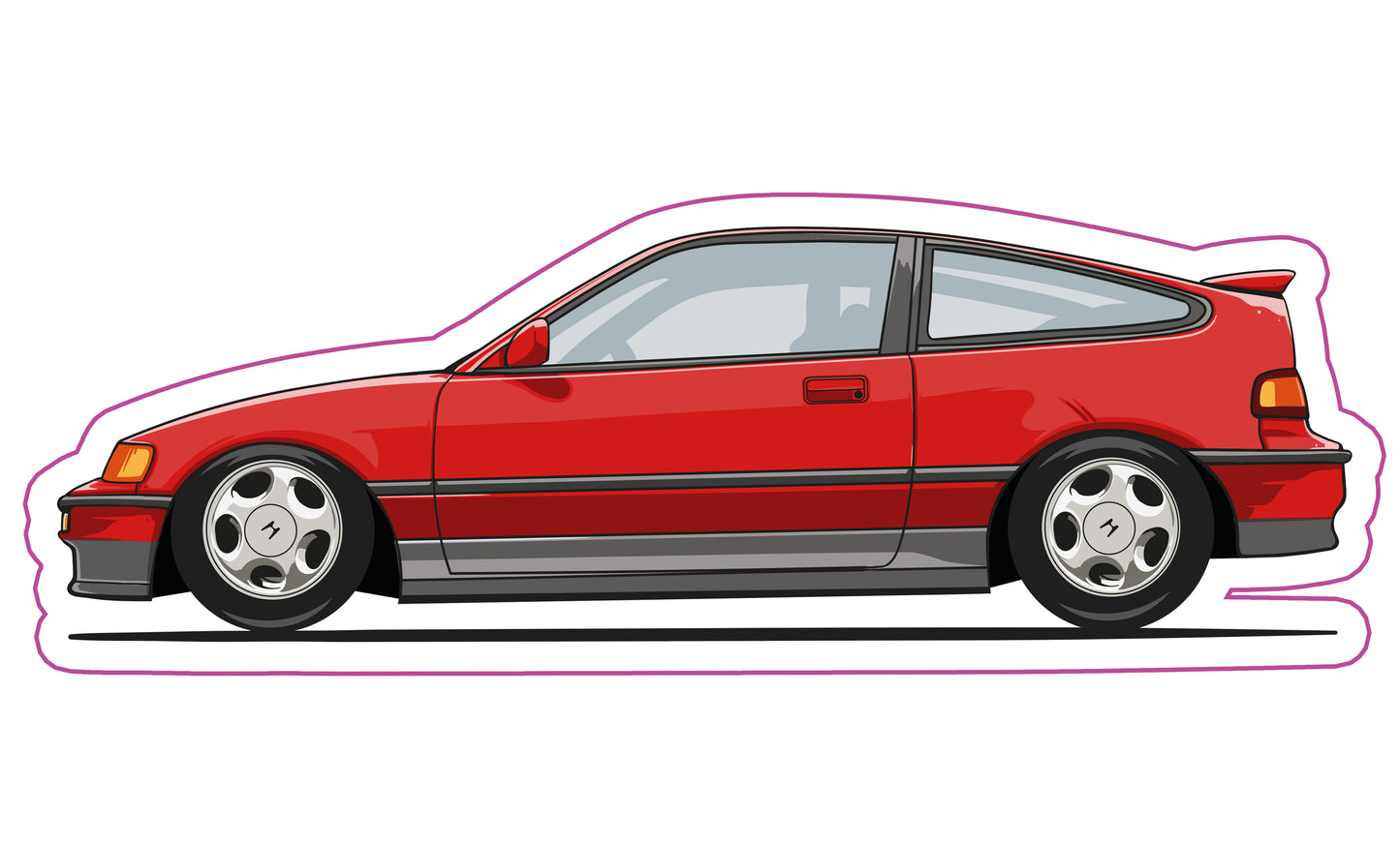 Stickers / Honda CRX ED9 EE8 1990