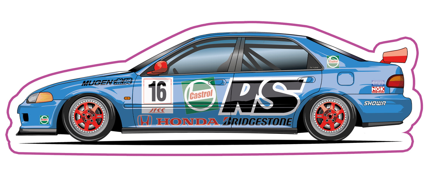 Stickers / Honda Civic berline / fério 1991