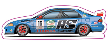 Stickers / Honda Civic berline / fério 1991