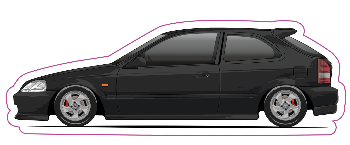 Stickers / Honda Civic Gen6 1995
