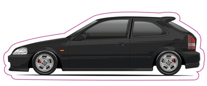 Stickers / Honda Civic Gen6 1995