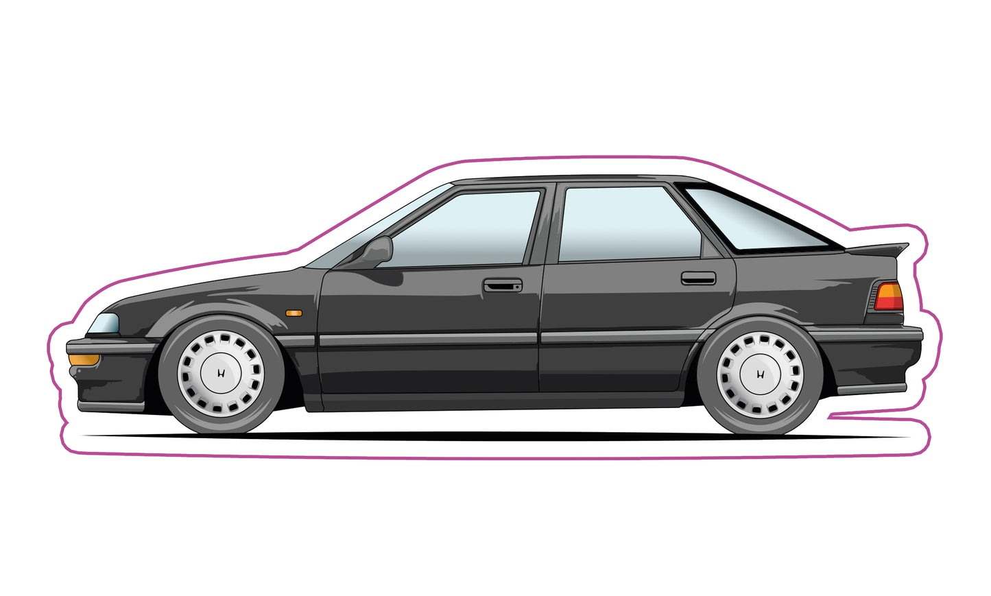 Stickers / Honda concerto 1988