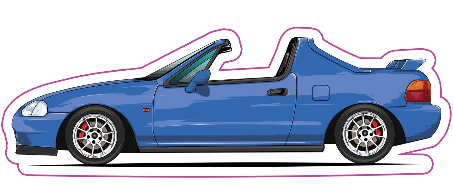 Stickers / Honda CRX Delsol 1992