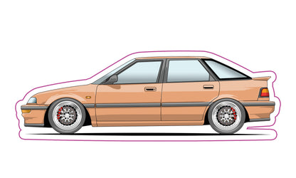 Stickers / Honda concerto 1988