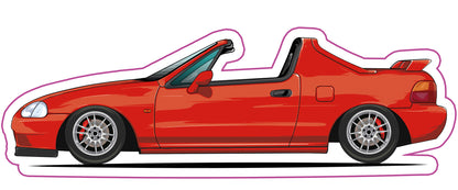 Stickers / Honda CRX Delsol 1992