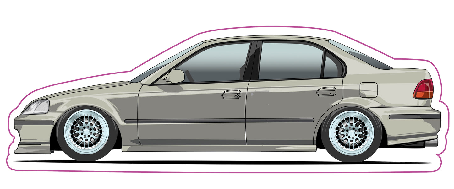 Stickers / Honda Civic berline / ferio 1995