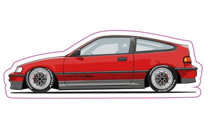Stickers / Honda CRX ED9 EE8 1990