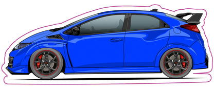 Stickers /  Honda Civic type R FK2 2015