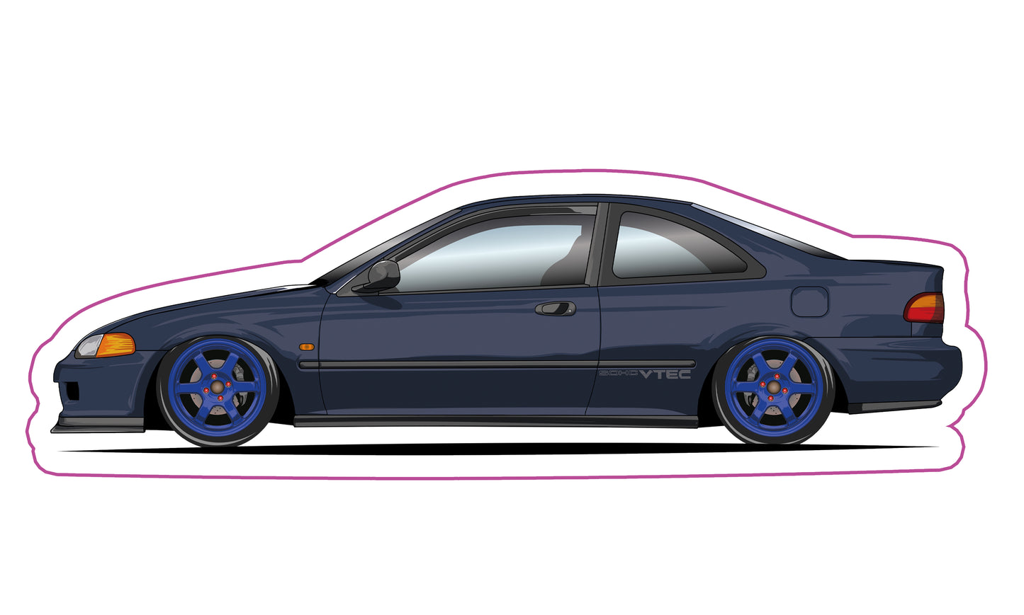 Stickers / Honda Civic coupé 1991