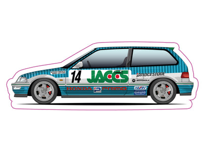 Stickers /  Honda Civic Gen4 1989