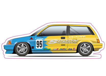 Stickers /  Honda Civic Gen3 1983