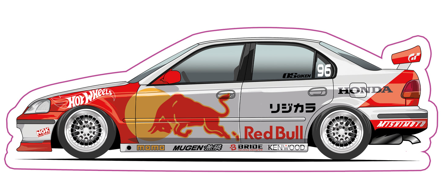 Stickers / Honda Civic berline / ferio 1995