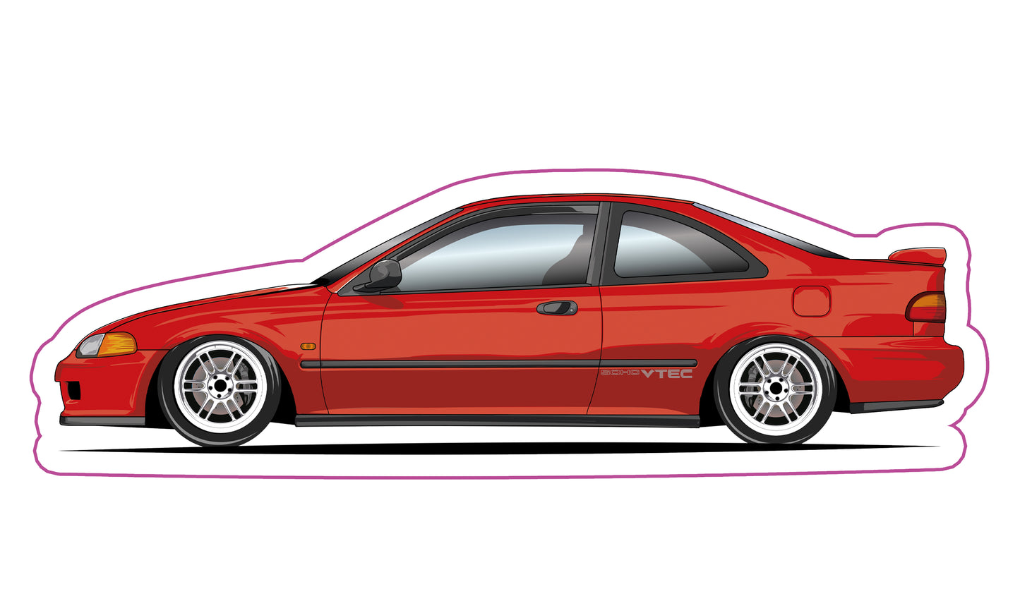 Stickers / Honda Civic coupé 1991