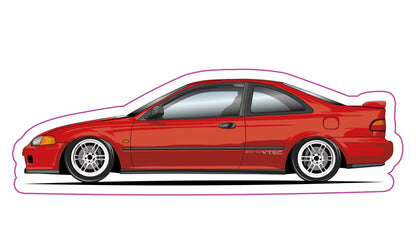 Stickers / Honda Civic coupé 1991