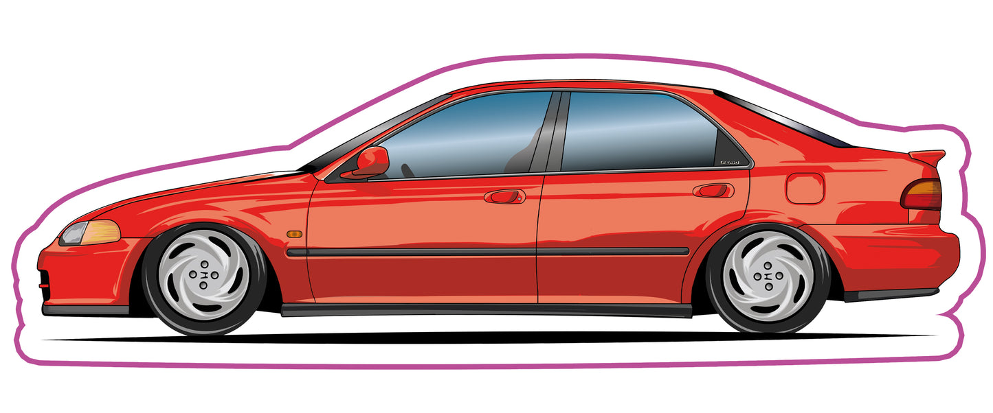 Stickers / Honda Civic berline / fério 1991
