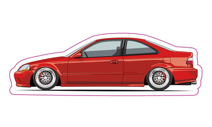 Stickers / Honda Civic coupé 1996