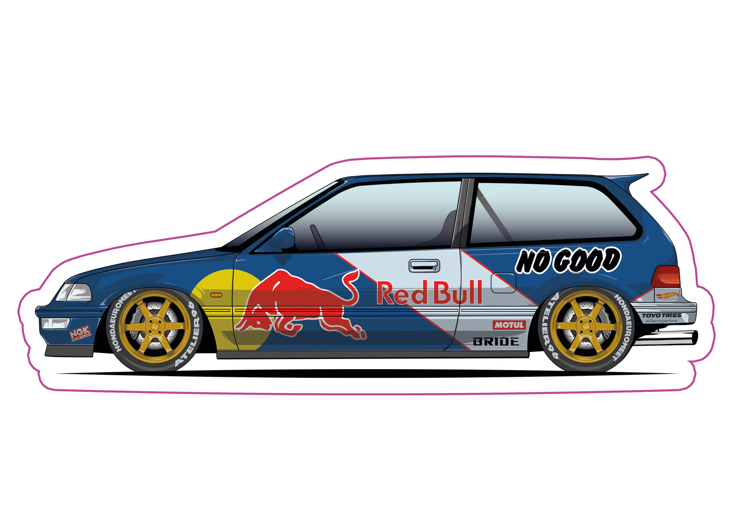 Stickers /  Honda Civic Gen4 1989