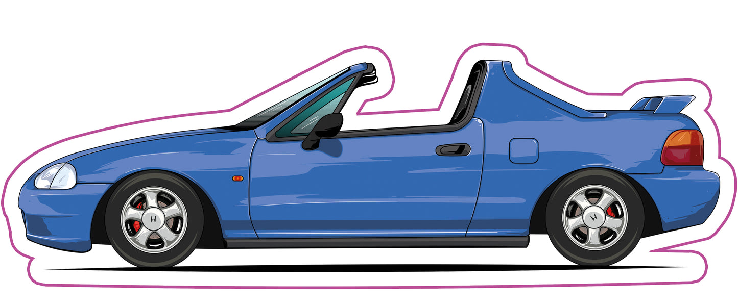 Stickers / Honda CRX Delsol 1992
