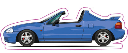 Stickers / Honda CRX Delsol 1992