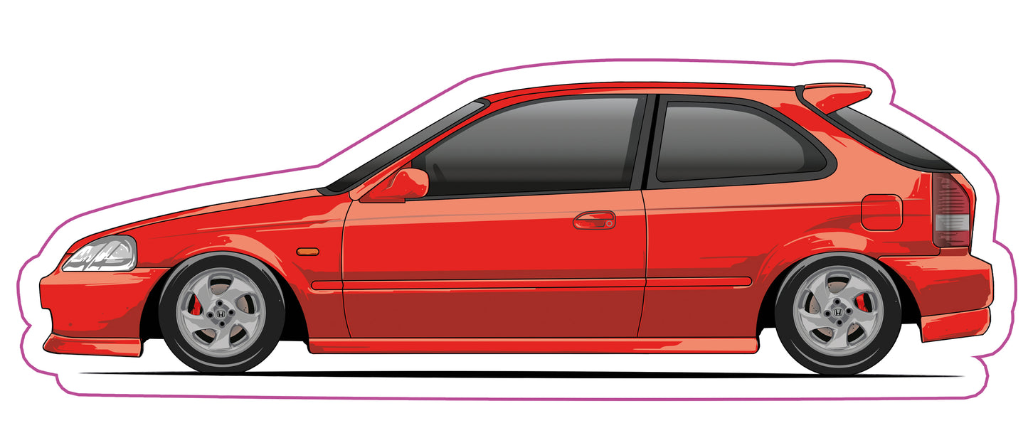 Stickers / Honda Civic Gen6 1995