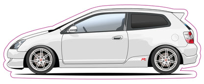 Stickers / Honda civic TypeR EP3 PH1 2001 & PH2 2004