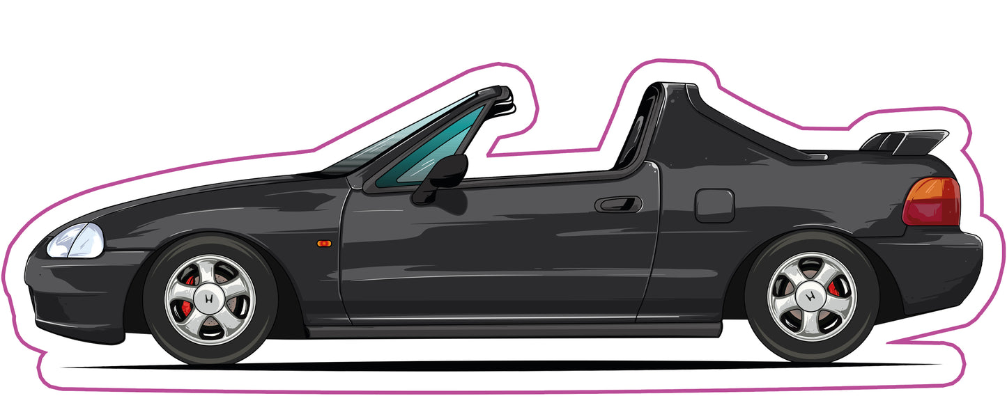 Stickers / Honda CRX Delsol 1992