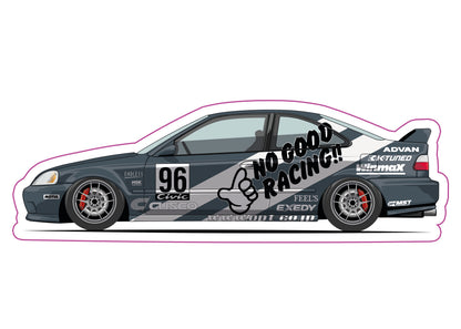 Stickers / Honda Civic coupé 1996
