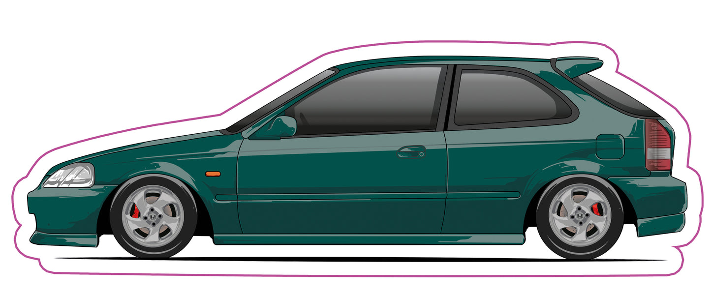 Stickers / Honda Civic Gen6 1995