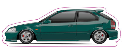 Stickers / Honda Civic Gen6 1995