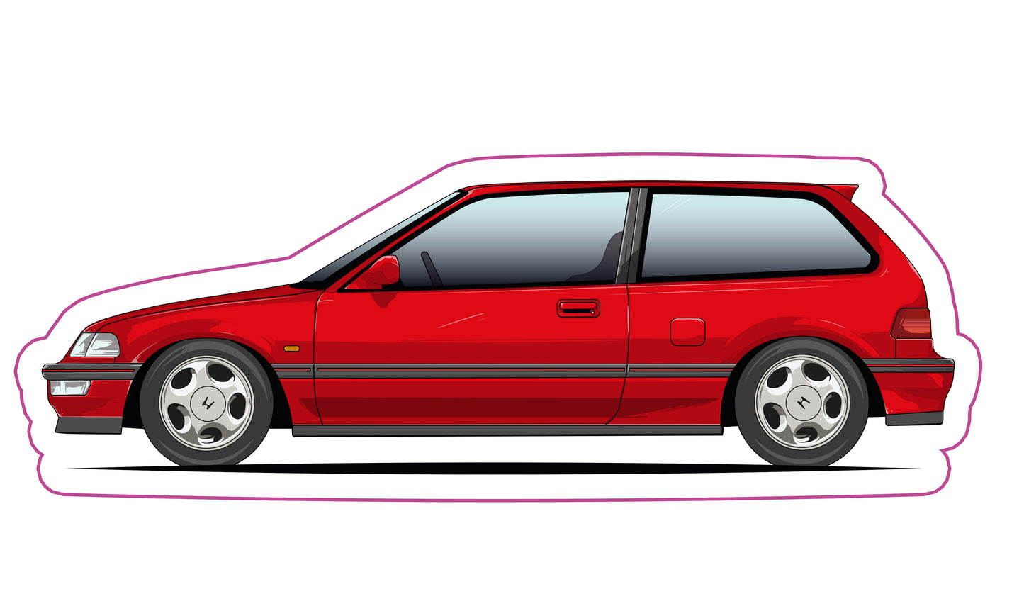 Stickers /  Honda Civic Gen4 1989