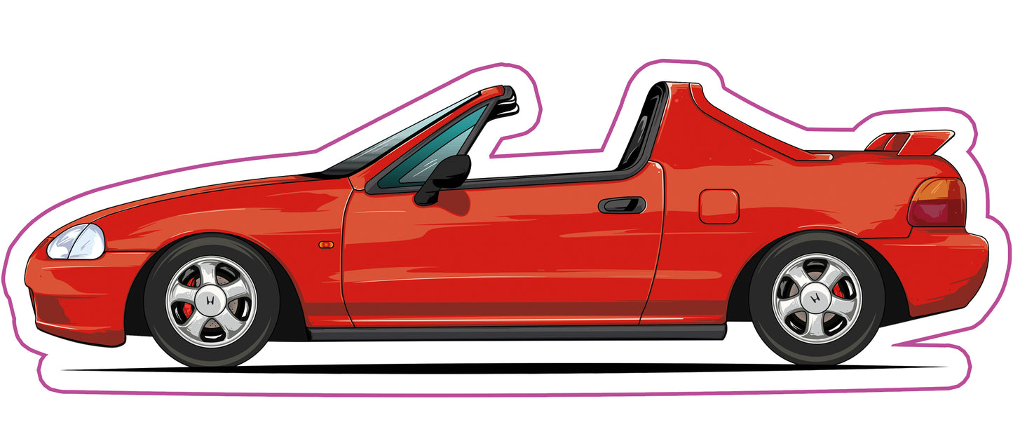 Stickers / Honda CRX Delsol 1992