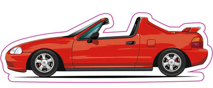 Stickers / Honda CRX Delsol 1992