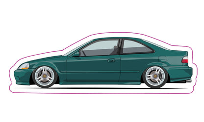 Stickers / Honda Civic coupé 1996