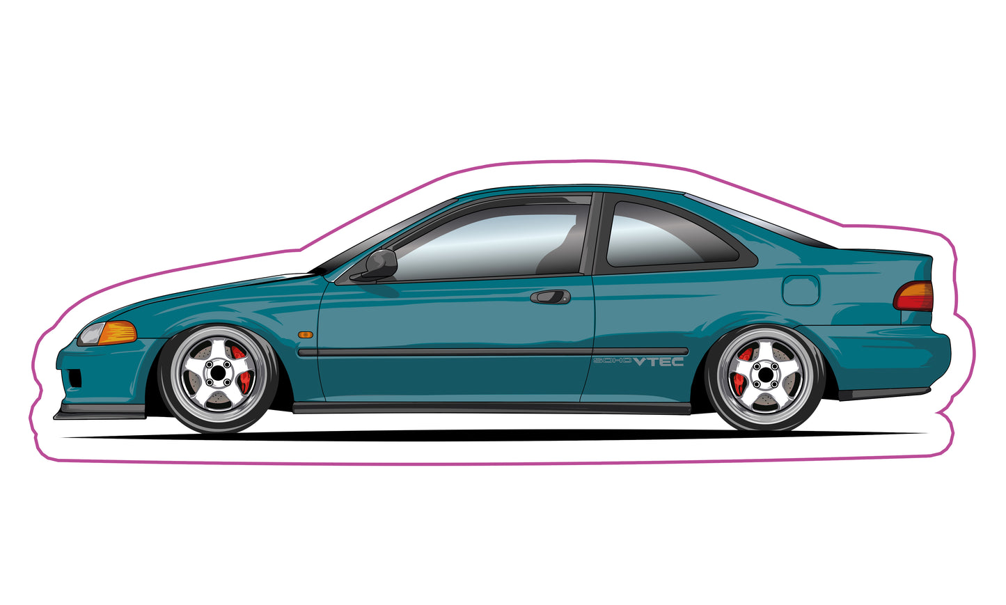Stickers / Honda Civic coupé 1991