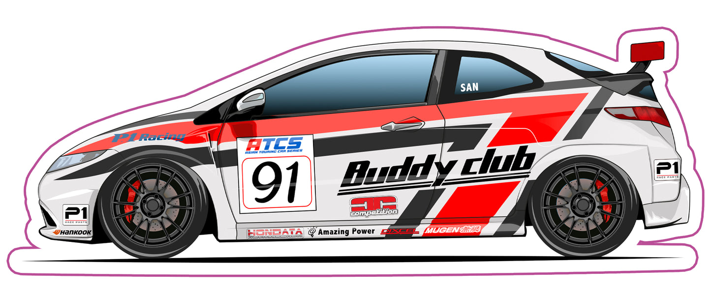 Stickers /  Honda Civic Type R FN2 2007