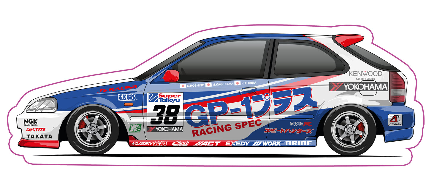 Stickers / Honda Civic Gen6 1995