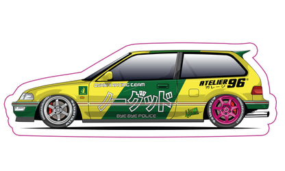 Stickers /  Honda Civic Gen4 1989