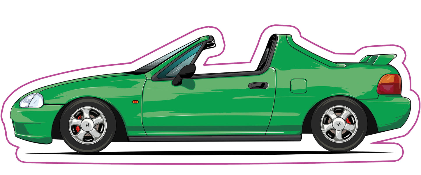 Stickers / Honda CRX Delsol 1992