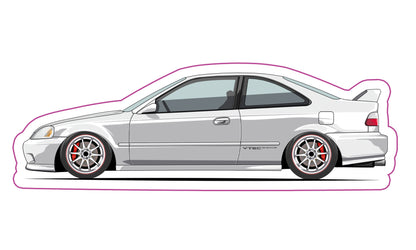 Stickers / Honda Civic coupé 1996