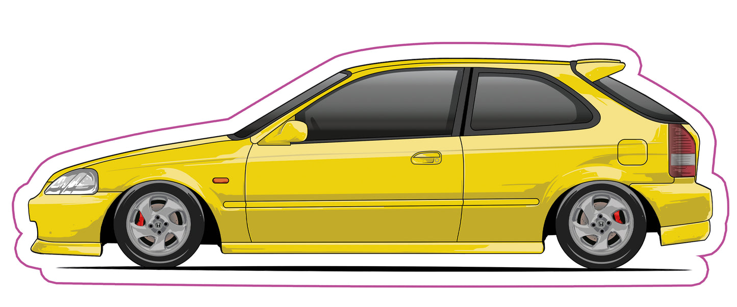 Stickers / Honda Civic Gen6 1995
