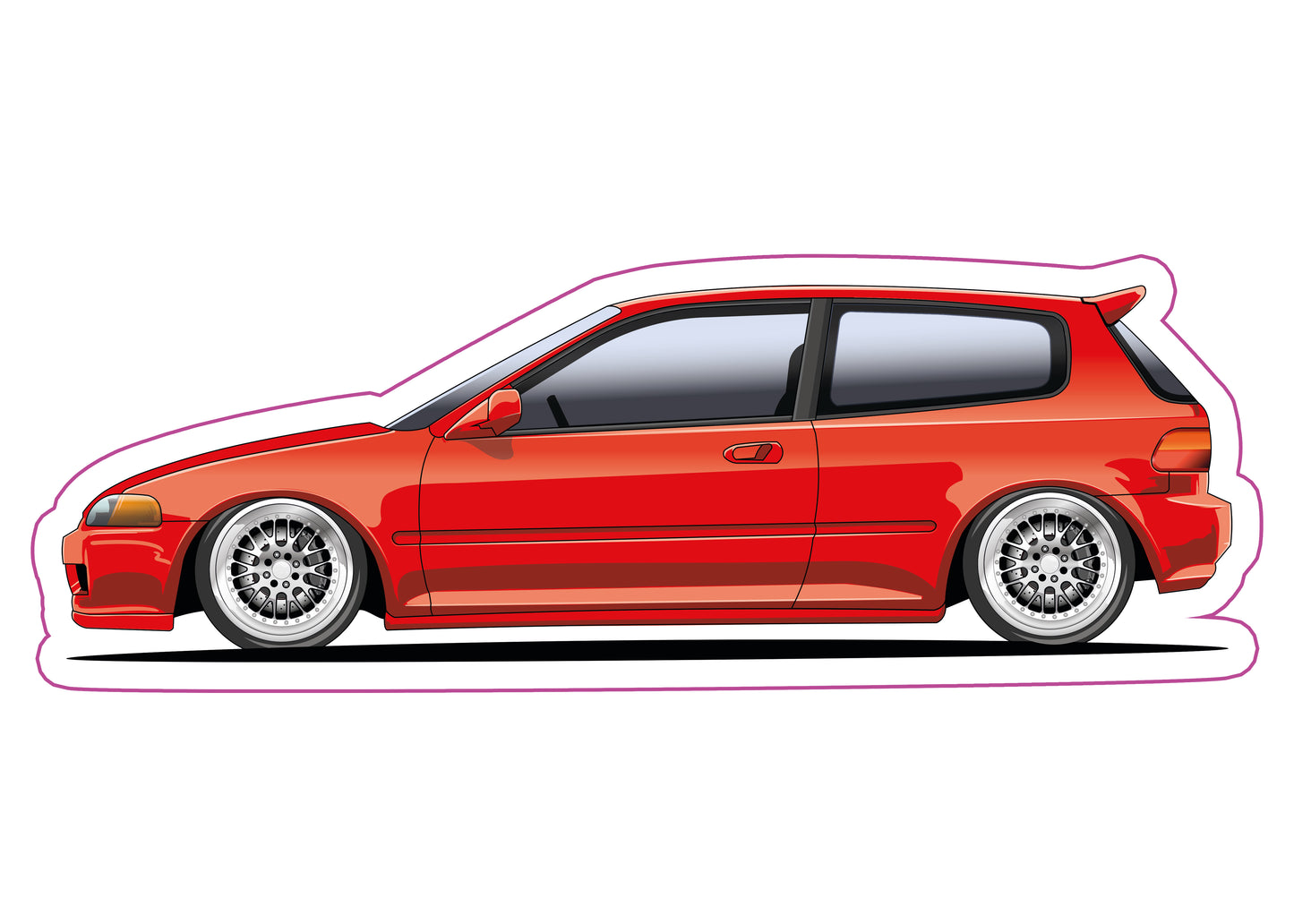Stickers / Honda Civic Gen5 1992