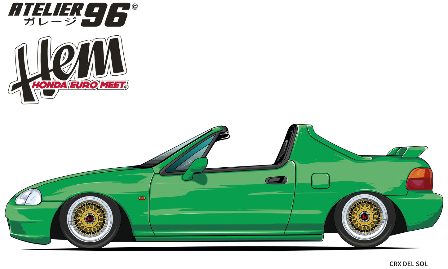 Affiches / Honda CRX Delsol