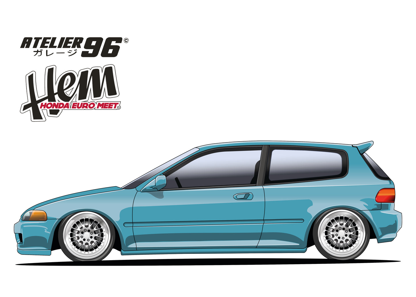 Affiches / Honda Civic Gen5 1992
